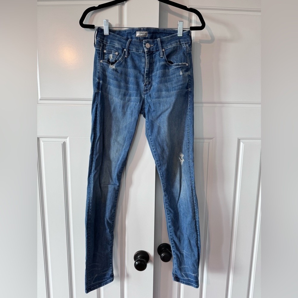 Mother jeans - the looker, graffiti girl, size 25